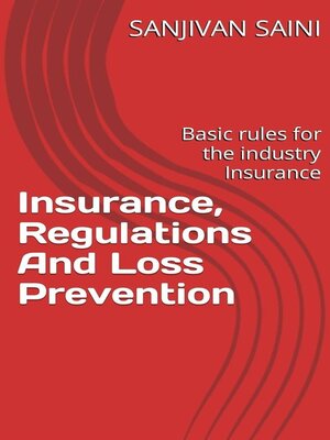 cover image of Insurance, regulations and loss prevention